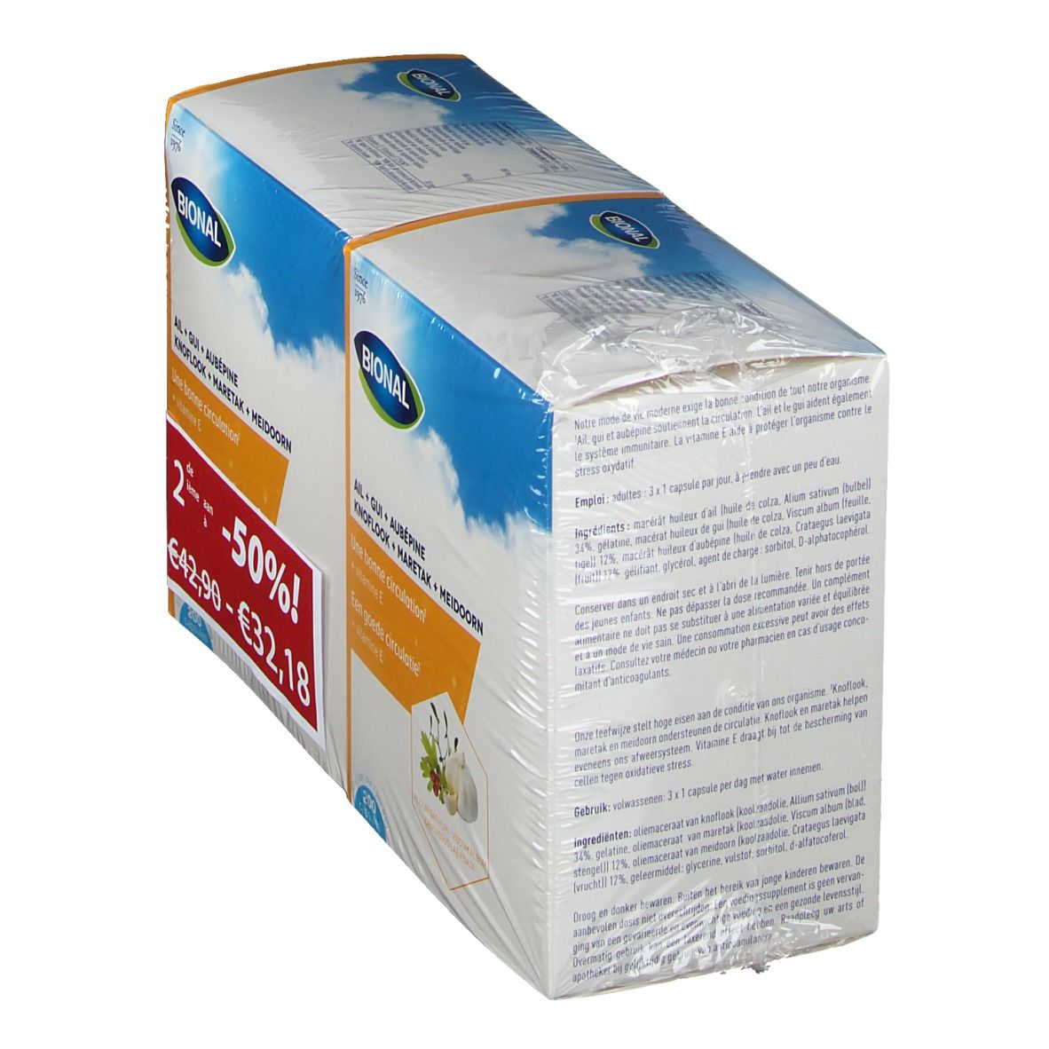 Bional Knoflook-Maretak-Meidoorn + Vitamine E DUO
