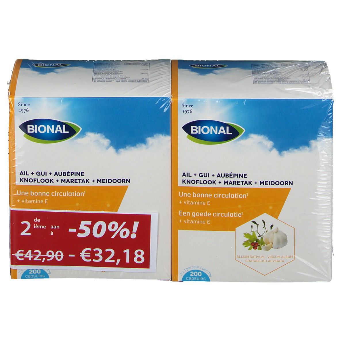 Bional Knoflook-Maretak-Meidoorn + Vitamine E DUO