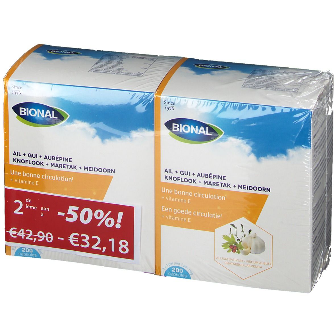 Bional Knoflook-Maretak-Meidoorn + Vitamine E DUO