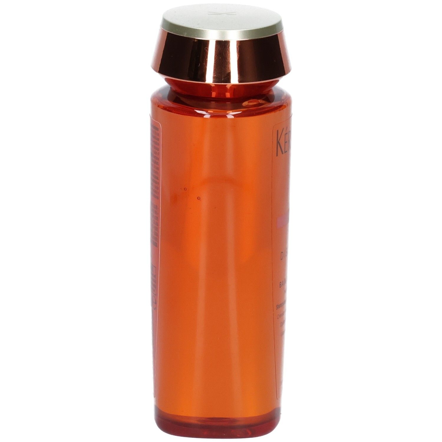 Kérastase Discipline Bain Oleo-Relax Shampoo, 250ml, zijaanzicht van de oranje fles.