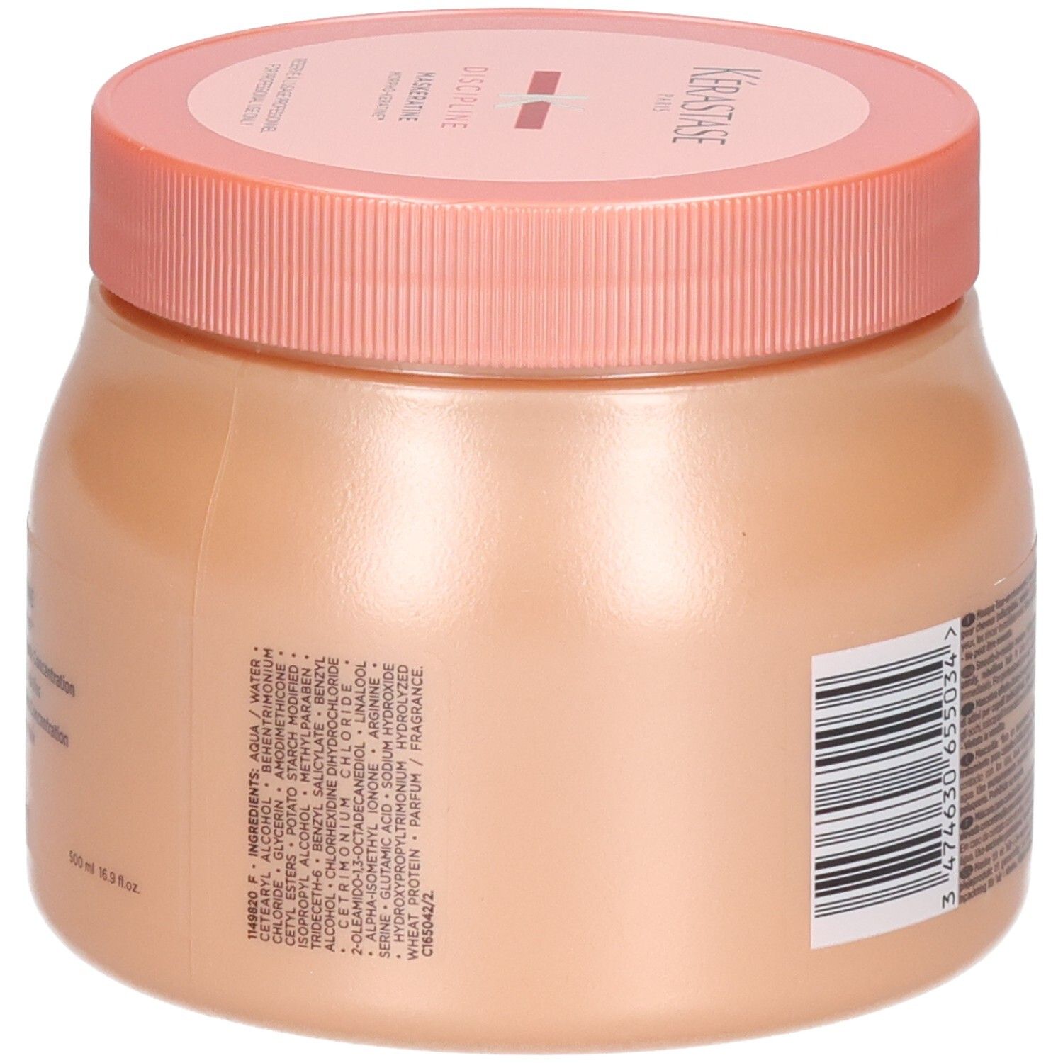 Kérastase Maskeratine masque, côté avec liste des ingrédients.