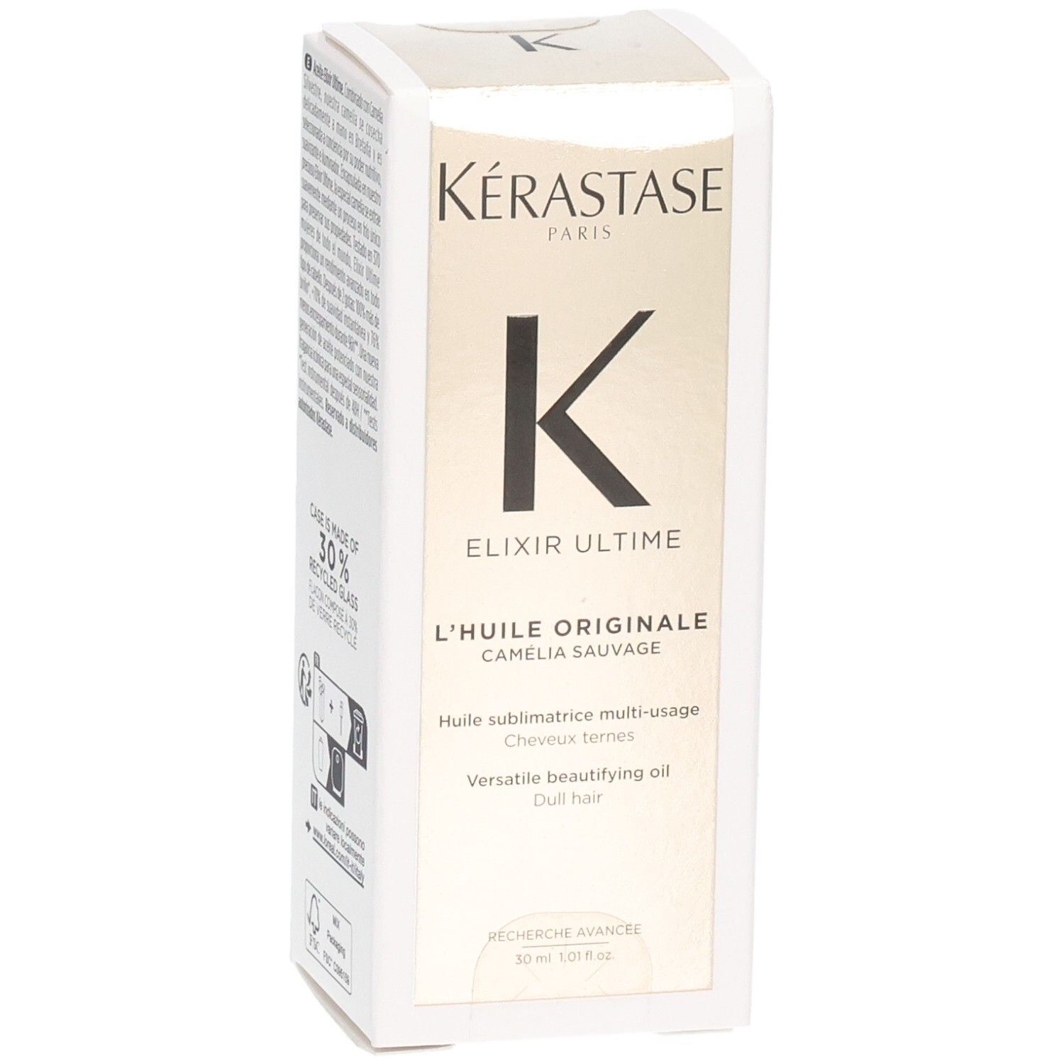 KÉRASTASE Elixir Ultime L’Huile Originale, huile polyvalente pour cheveux ternes, 30ml.