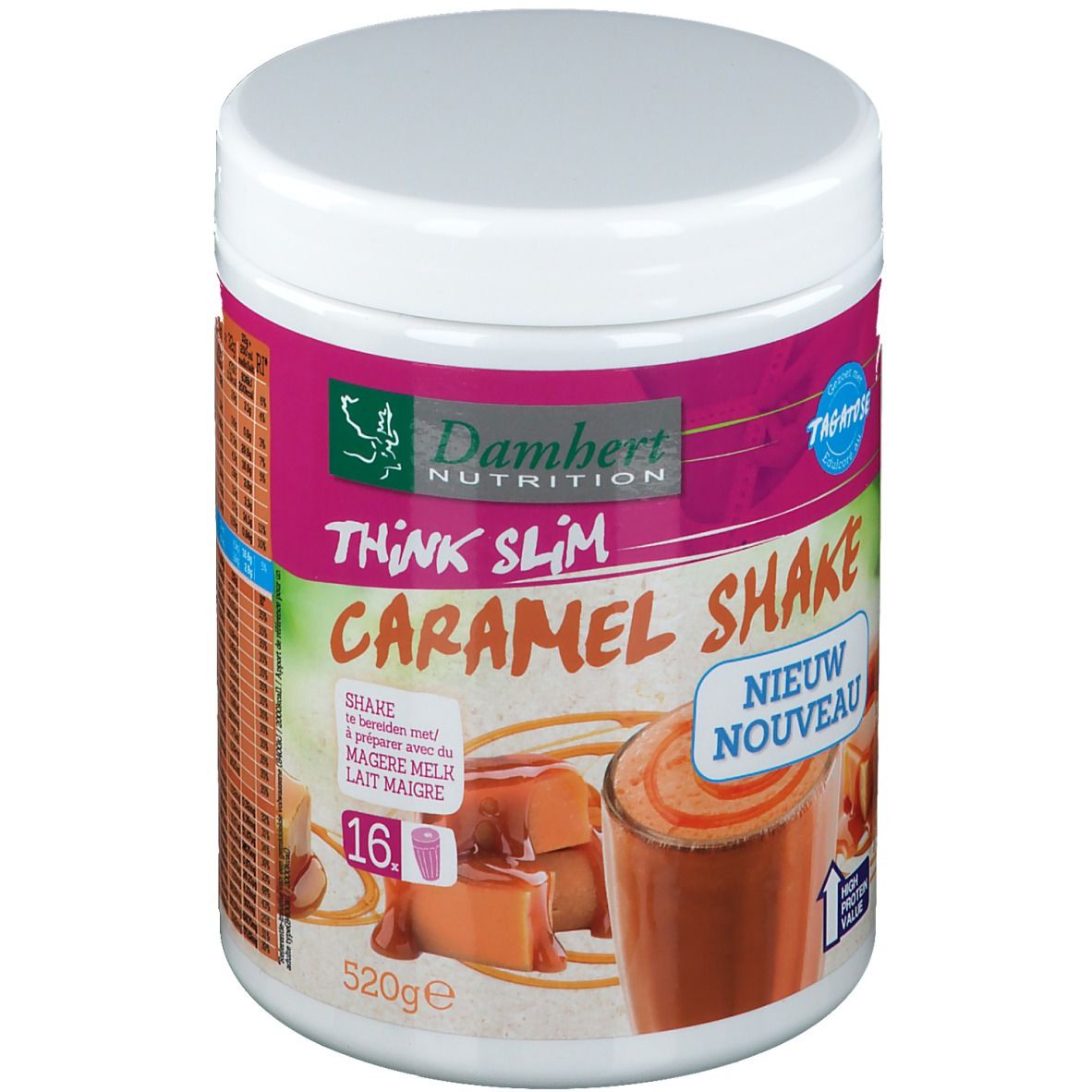 Damhert Think Slim Repas shake Caramel avec Tagatose