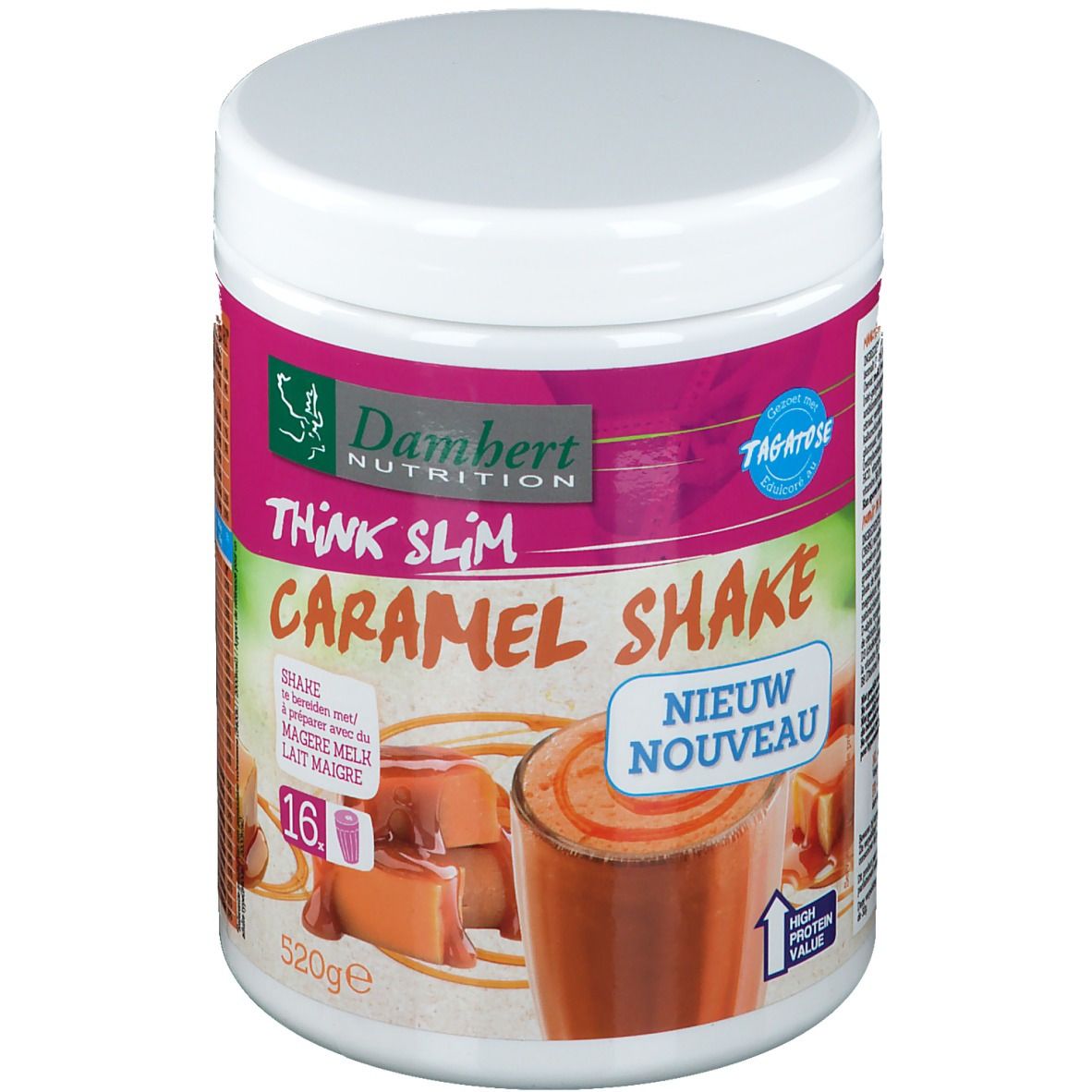 Damhert Think Slim Repas shake Caramel avec Tagatose
