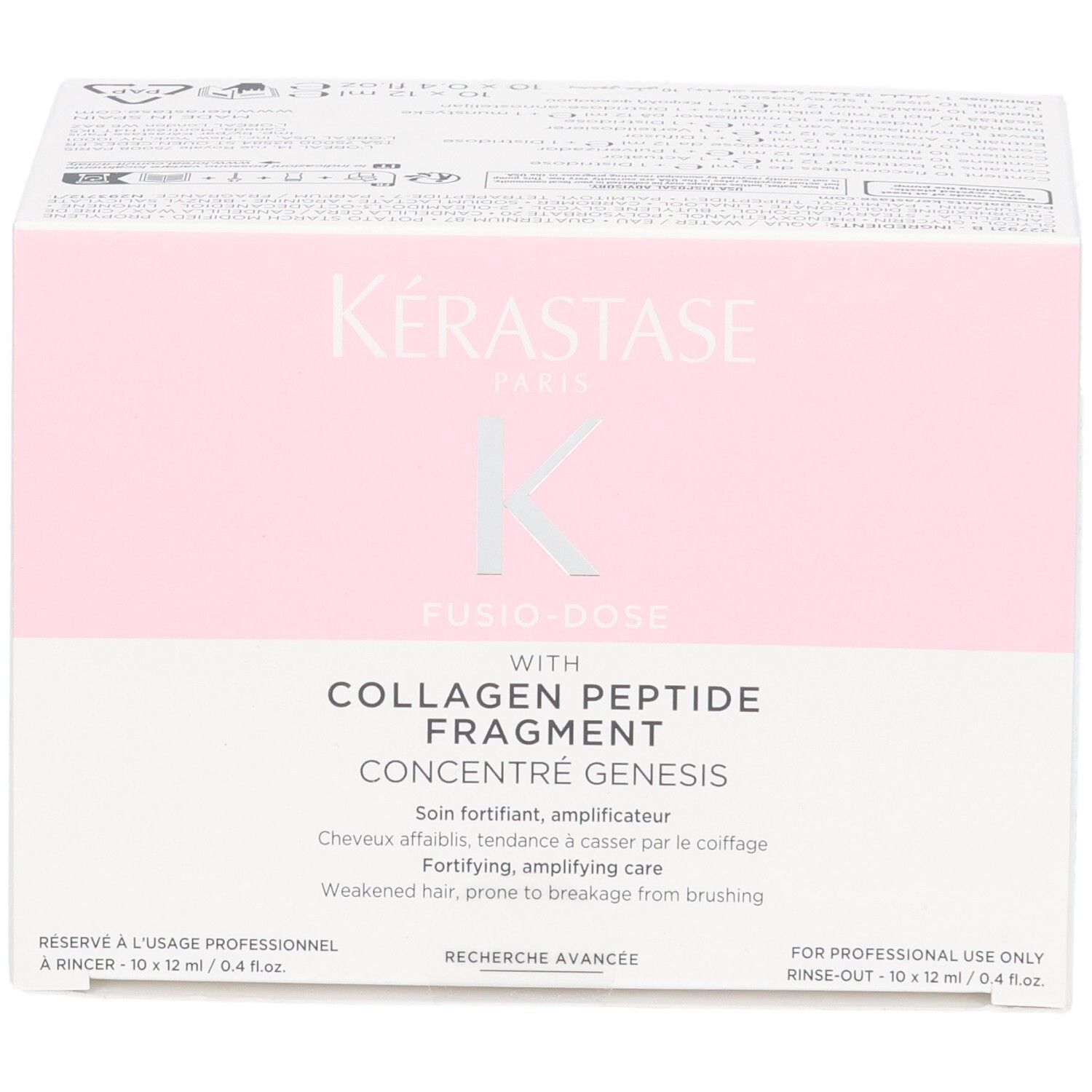 Kérastase Fusio-Dose Booster Brillance verpakking met logo en productnaam.