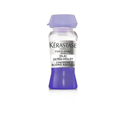 Kérastase Fusio-Dose Ultra-Violet concentré dans un petit flacon à bouchon violet.
