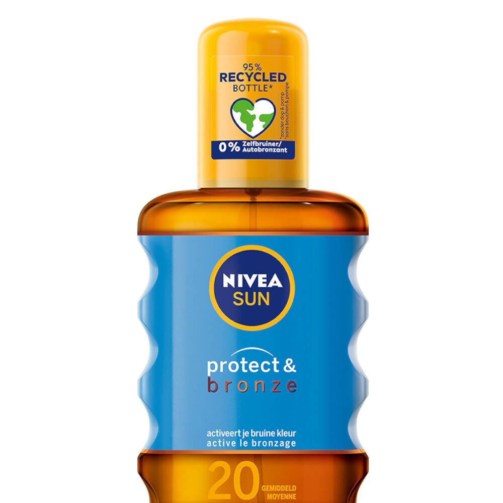 Nivea Sun Protect & Bronze Spray Huile SPF20