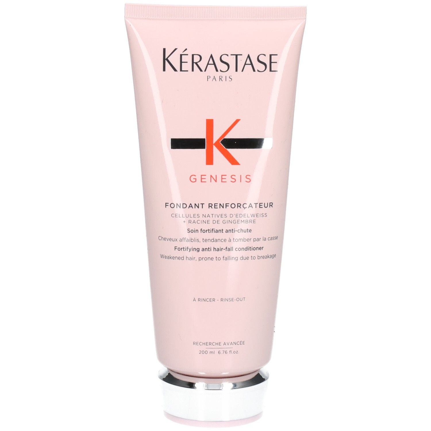 Kérastase Genesis Fondant Renforçateur, tube 200ml. Soin fortifiant anti-chute pour cheveux affaiblis.