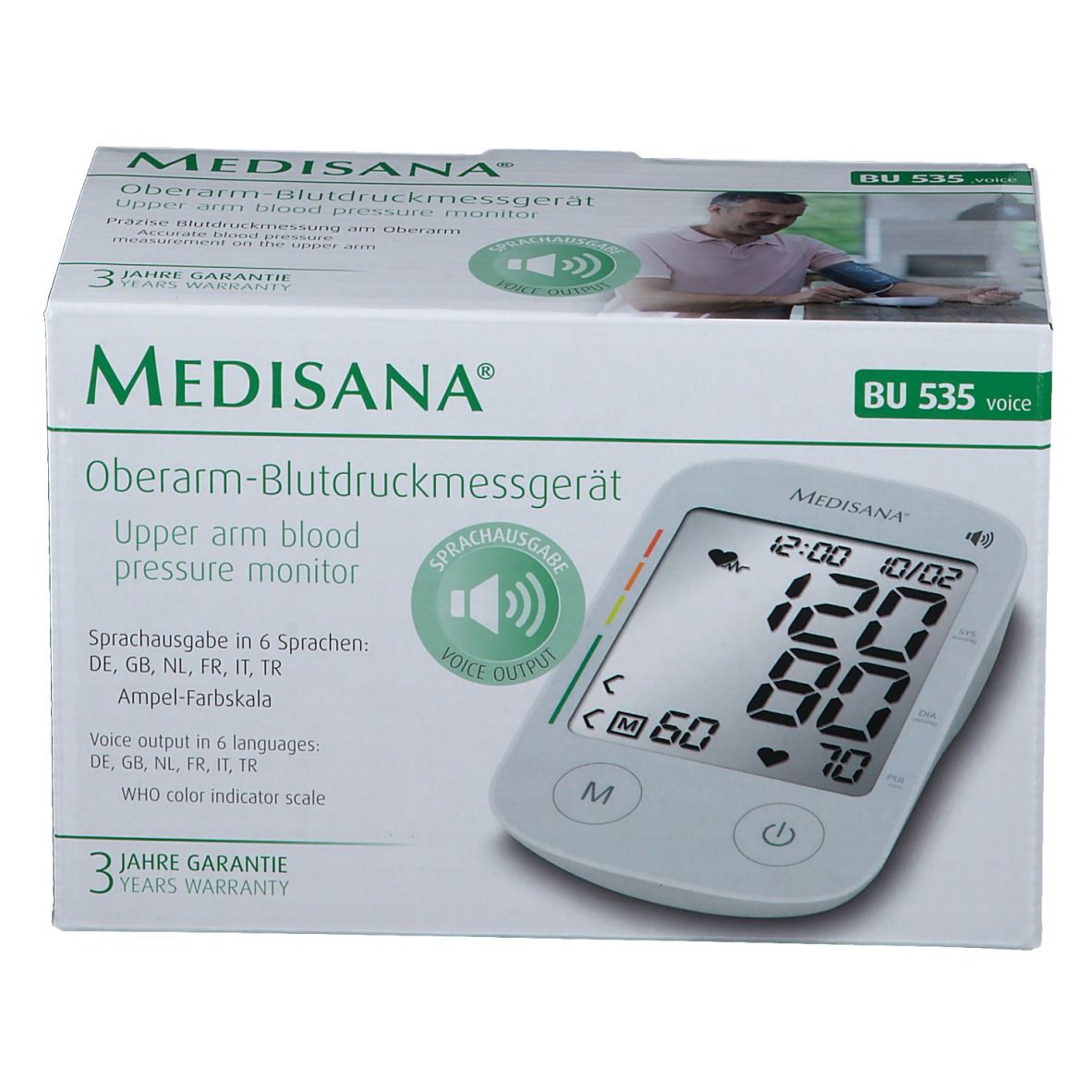 Medisana Bloeddrukmeter Bovenarm Voice BU535