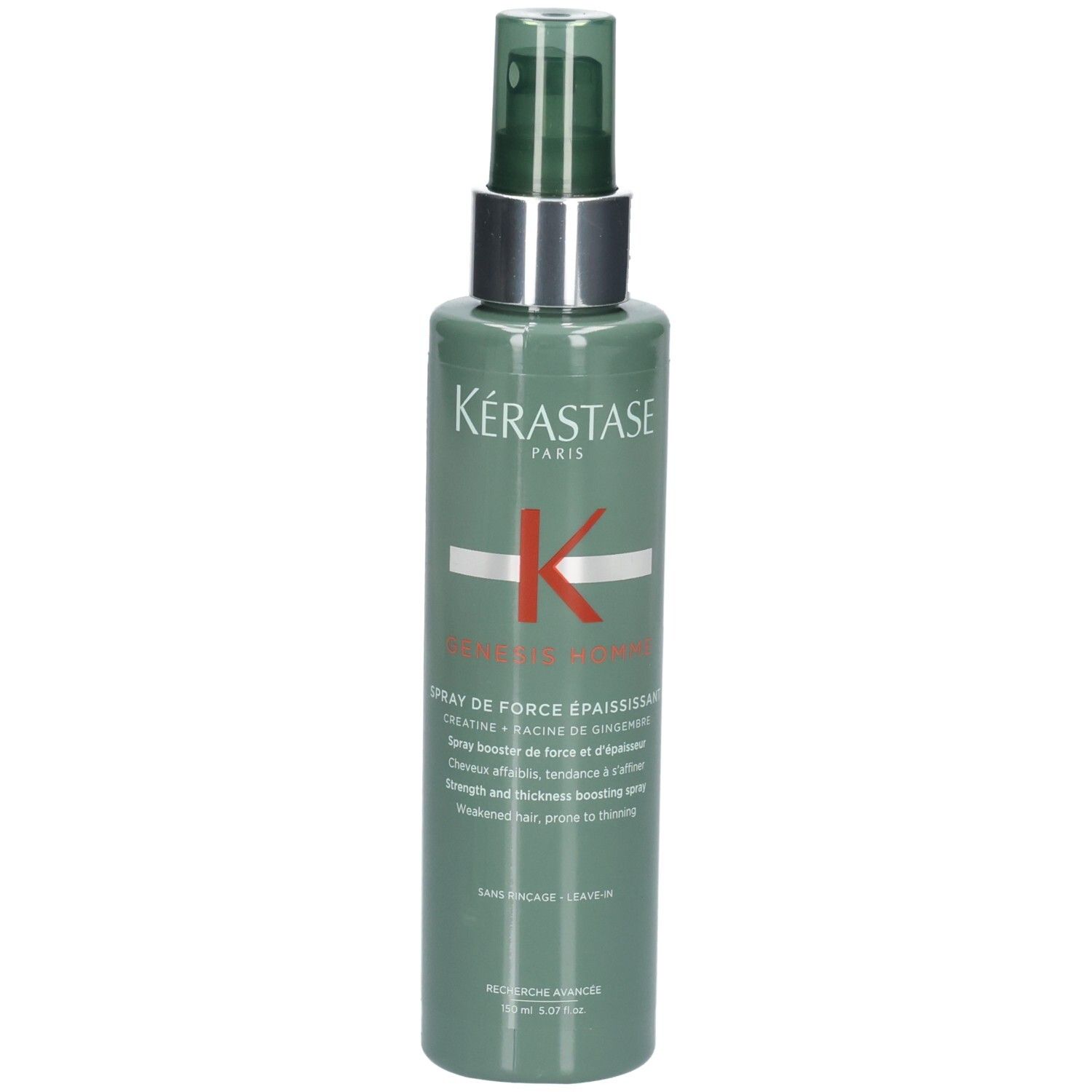Kérastase Genesis Homme Spray de Force Épaississant, fles 150ml, vooraanzicht.