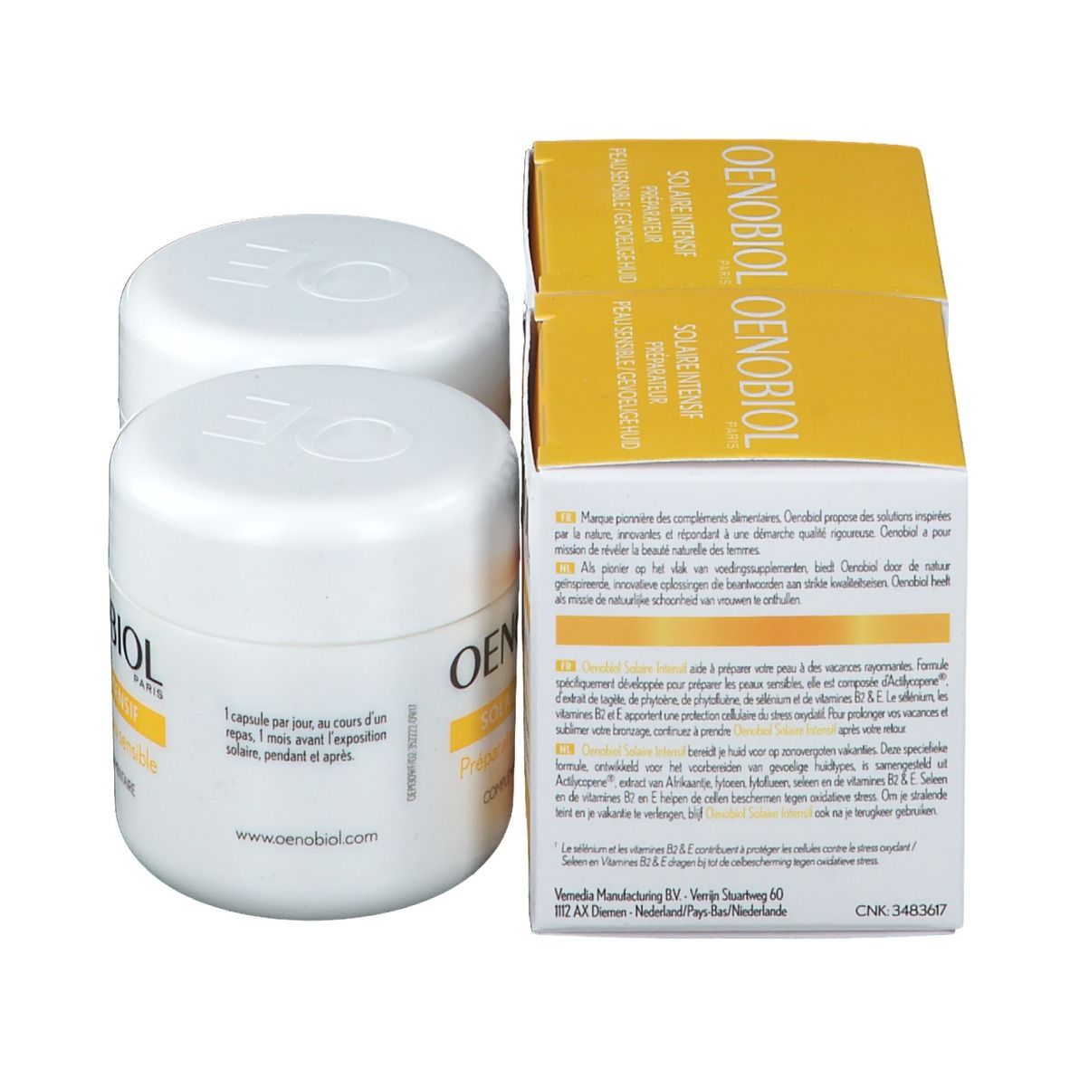 Oenobiol Solaire Intensif Peau Sensible TRIO