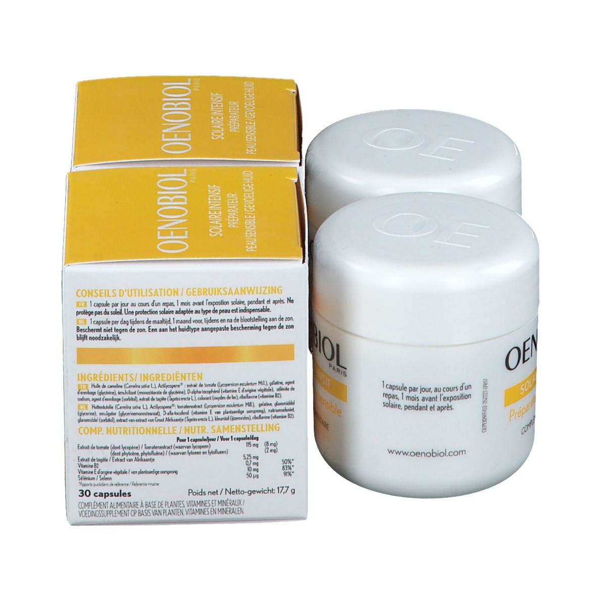 Oenobiol Solaire Intensif Peau Sensible TRIO