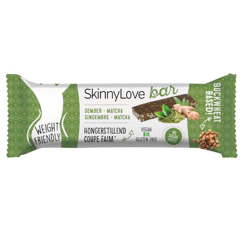 SkinnyLove Hongerstillende Reep Gember-Matcha