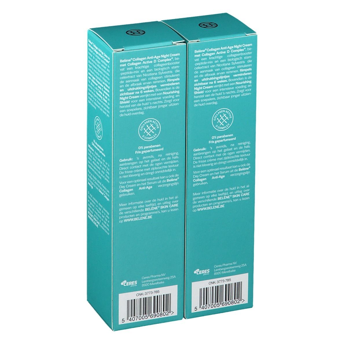 Belène Collagen Anti-Age Night Cream 1+1 GRATUIT