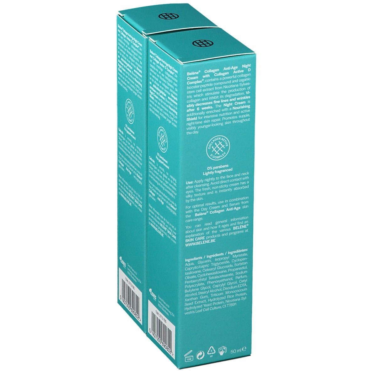 Belène Collagen Anti-Age Night Cream 1+1 GRATUIT