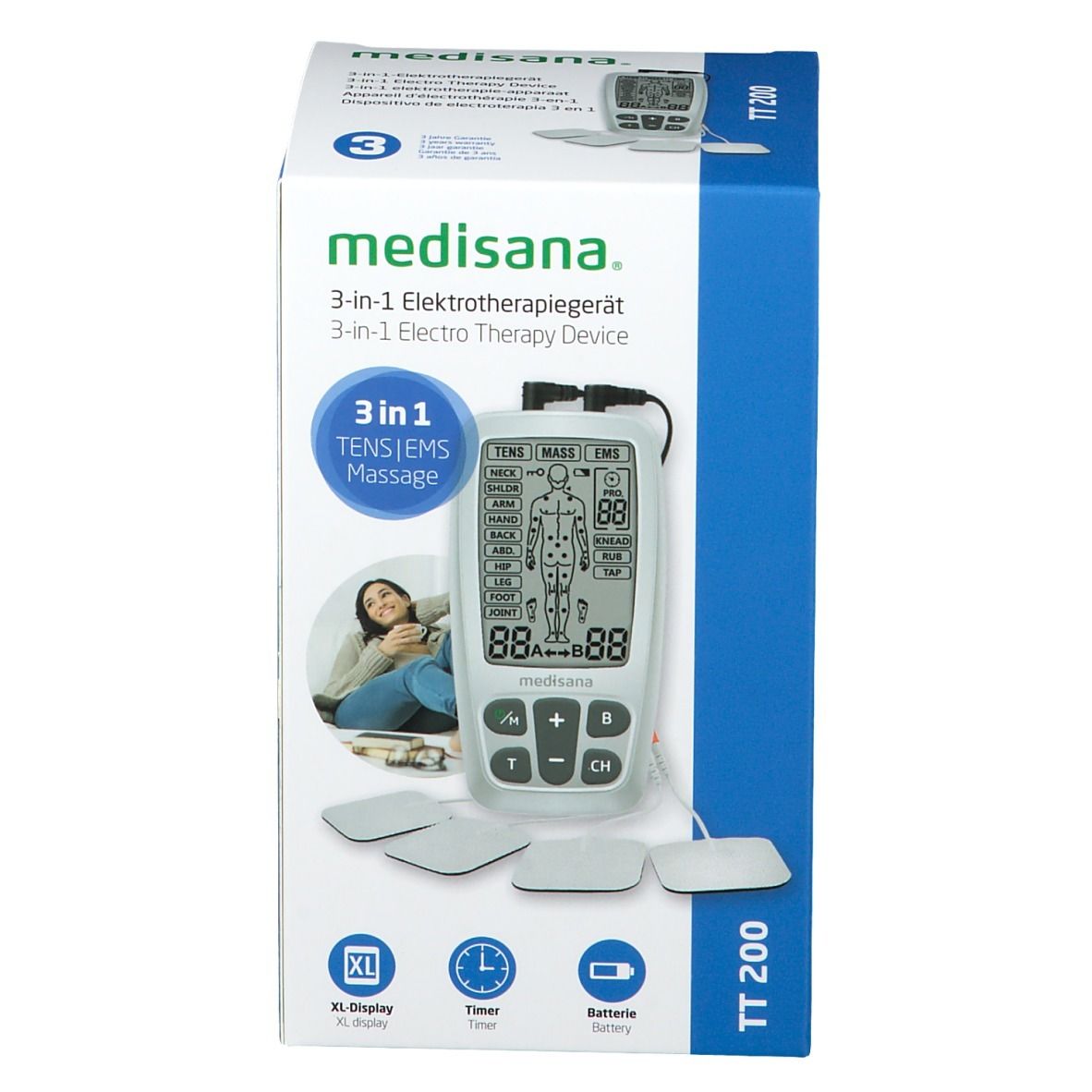 Medisana 3-in-1 Elektrotherapie TT 200