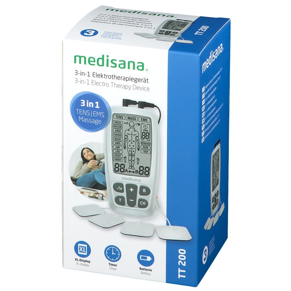 Medisana 3-in-1 Elektrotherapie TT 200