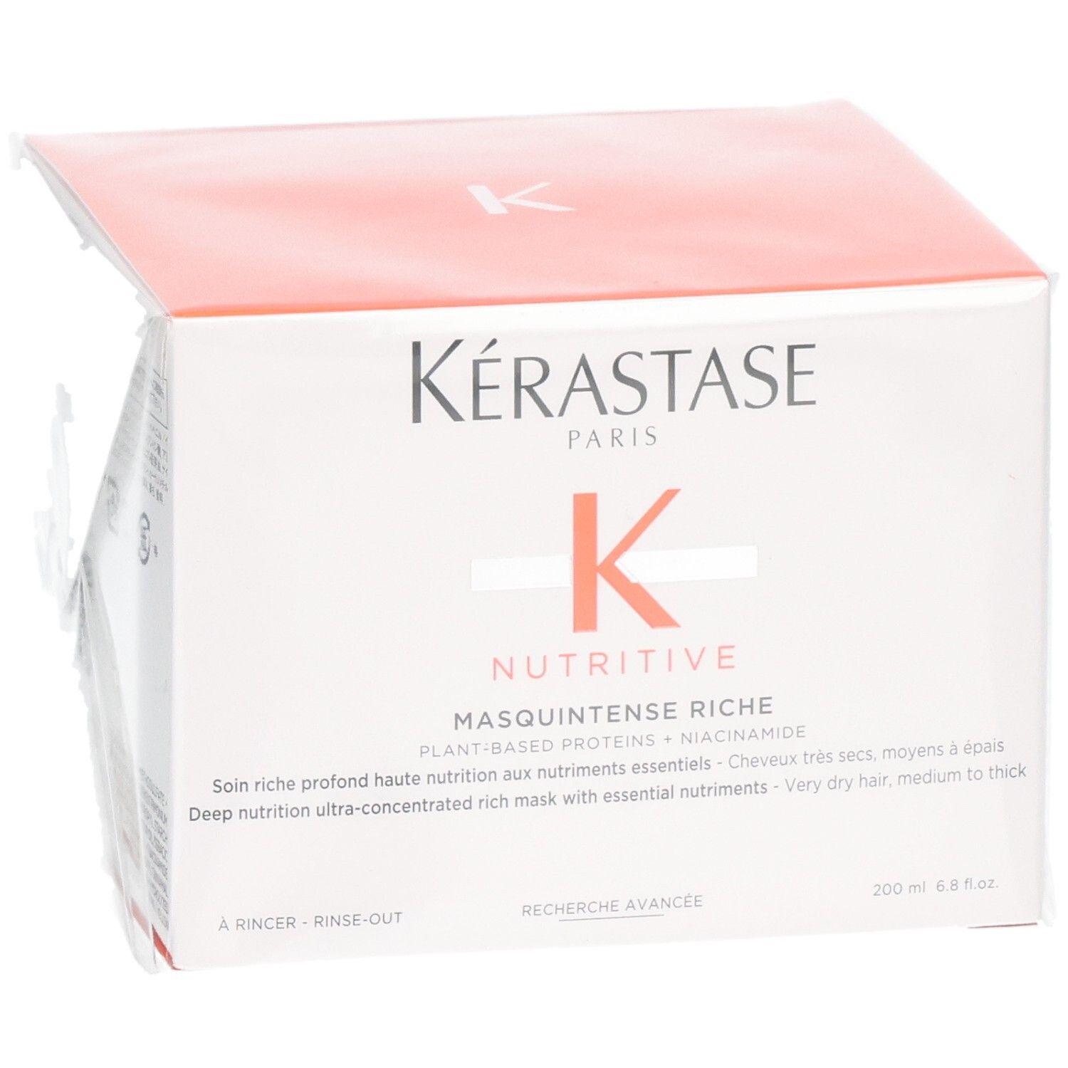 Kérastase Nutritive Masquintense Riche haarmasker verpakking met logo en productnaam.