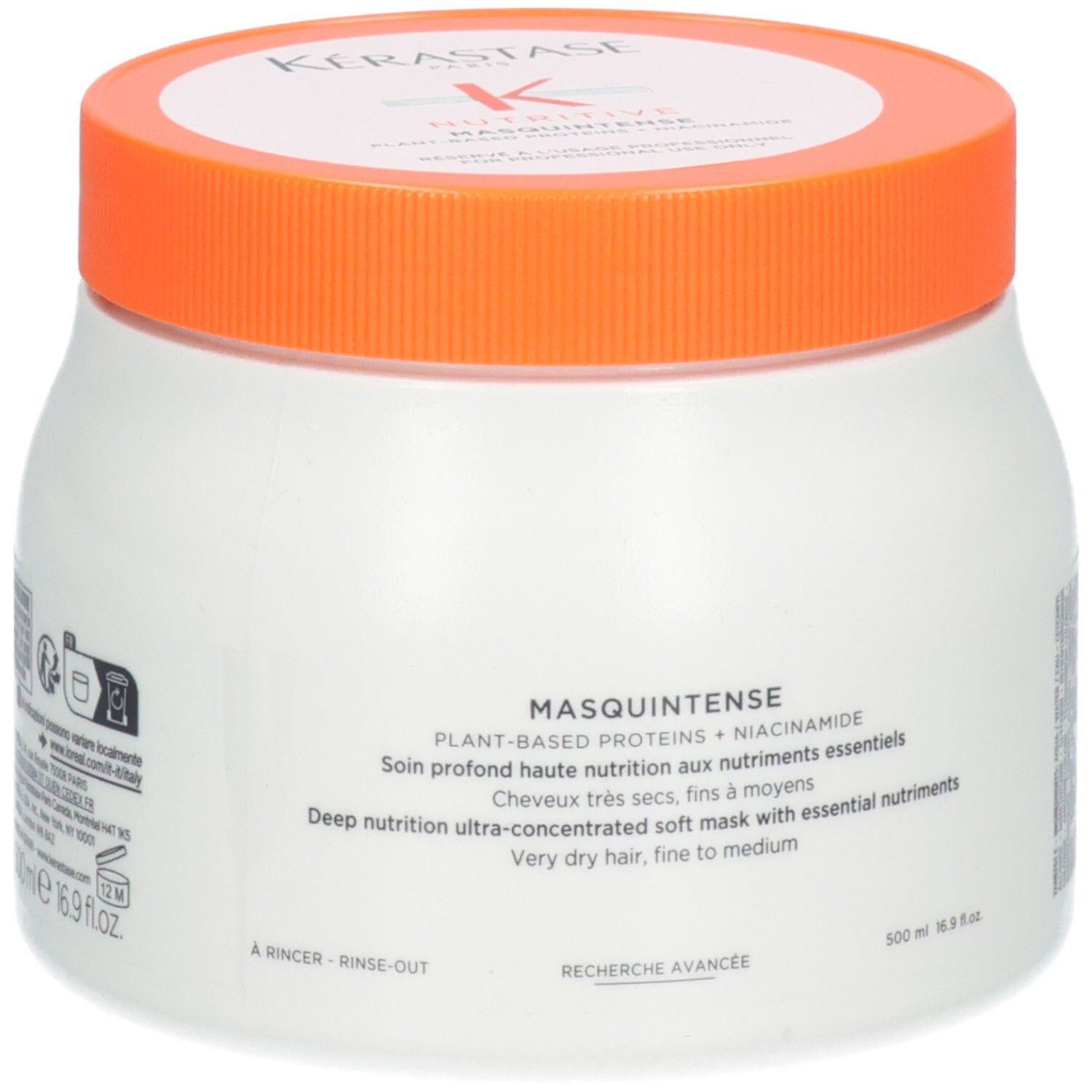 Kérastase Masquintense soin profond haute nutrition avec Niacinamide. 500ml.