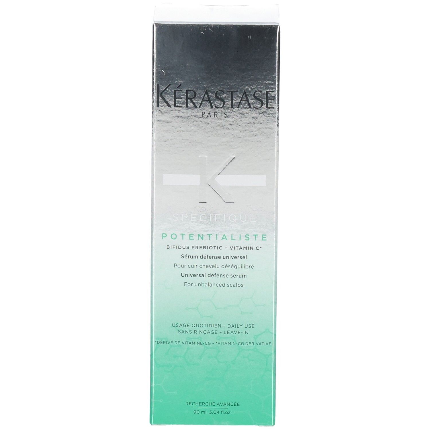 Avant de l'emballage du Sérum Potentialiste Spécifique Kerastase. Sérum défense universel.