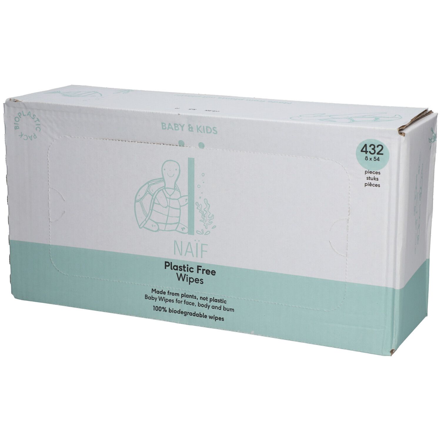 Naïf Baby & Kids Plastic Free Wipes