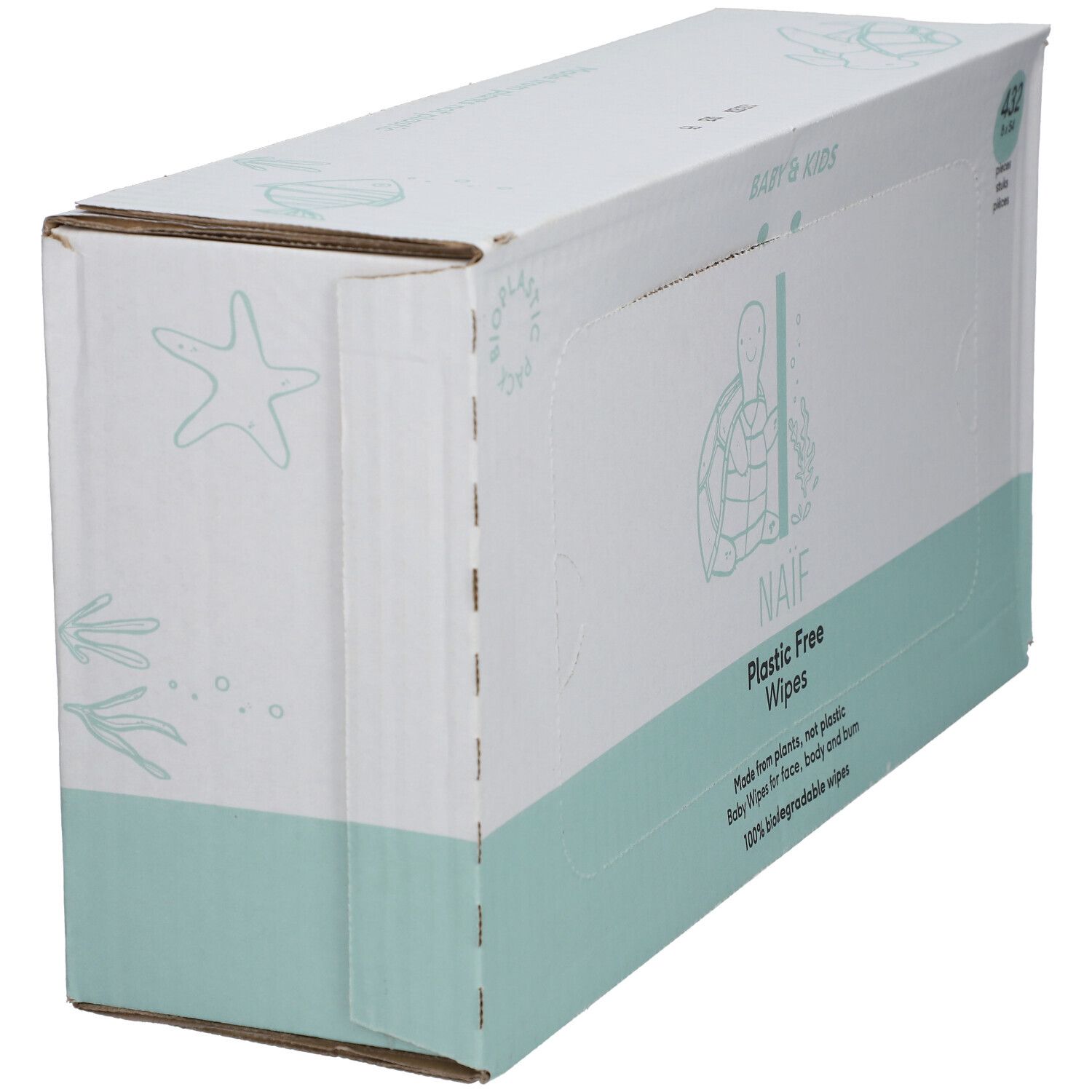Naïf Baby & Kids Plastic Free Wipes