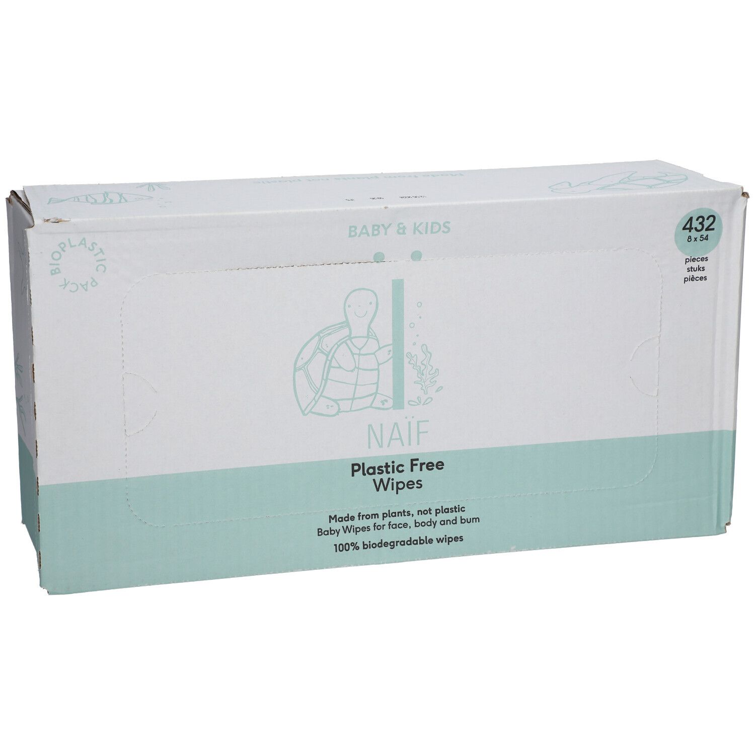 Naïf Baby & Kids Plastic Free Wipes