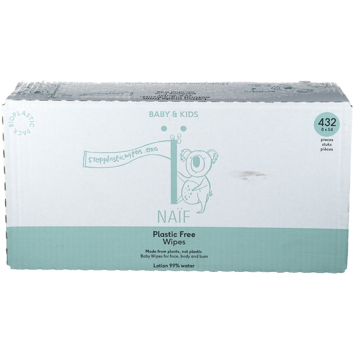 Naïf Baby & Kids Plastic Free Wipes
