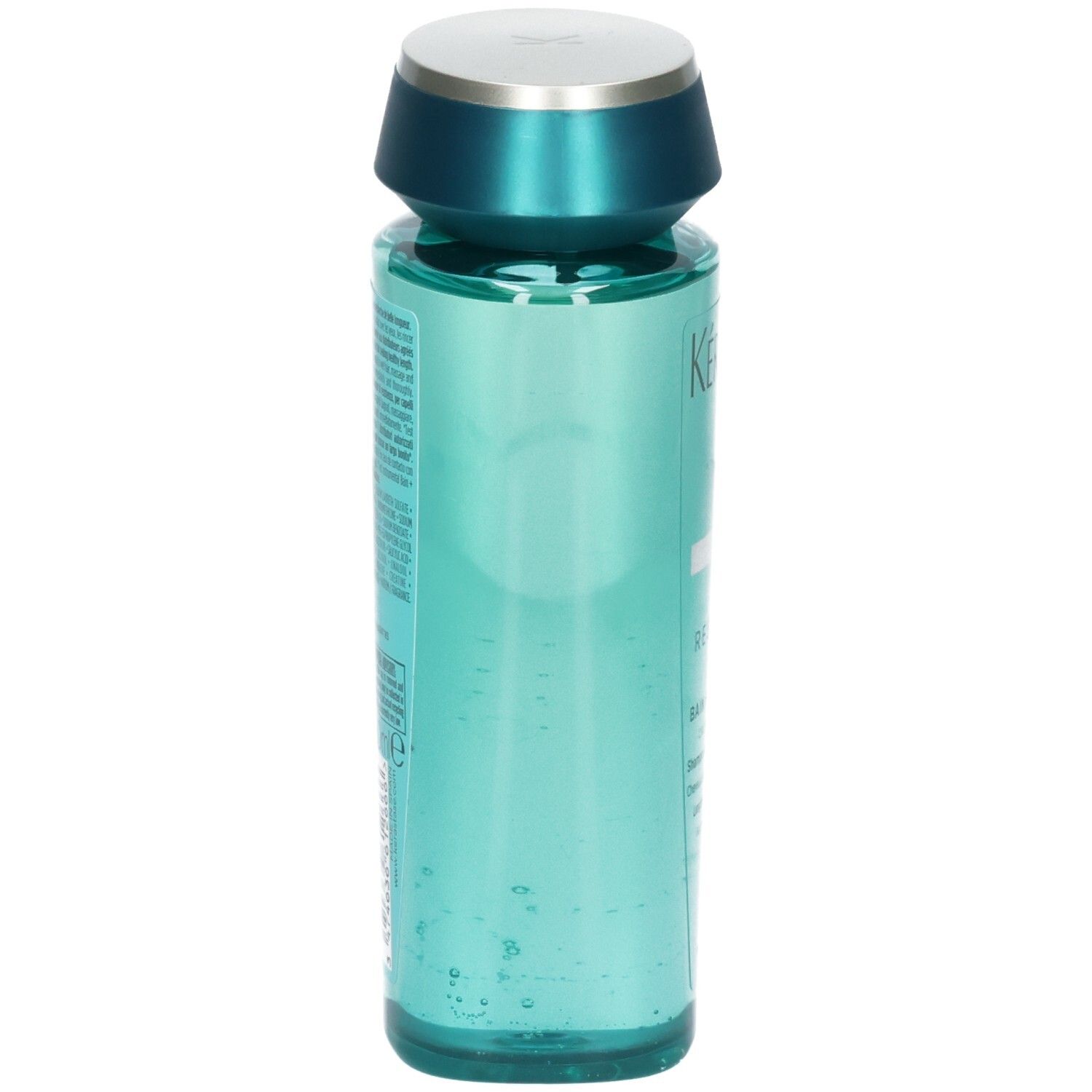 Zijaanzicht van de Kérastase Resistance Bain Extentioniste Shampoo fles.
