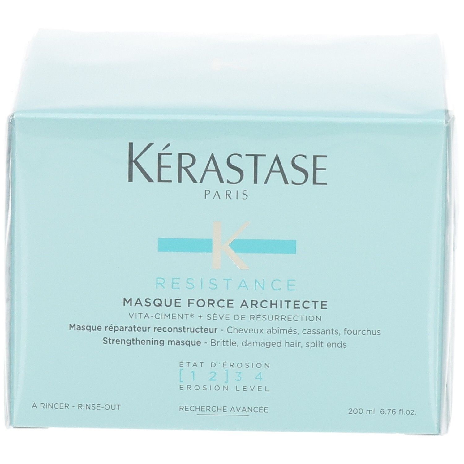 Kérastase Resistance Masque Force Architecte haarmasker, voorkant met productinformatie.