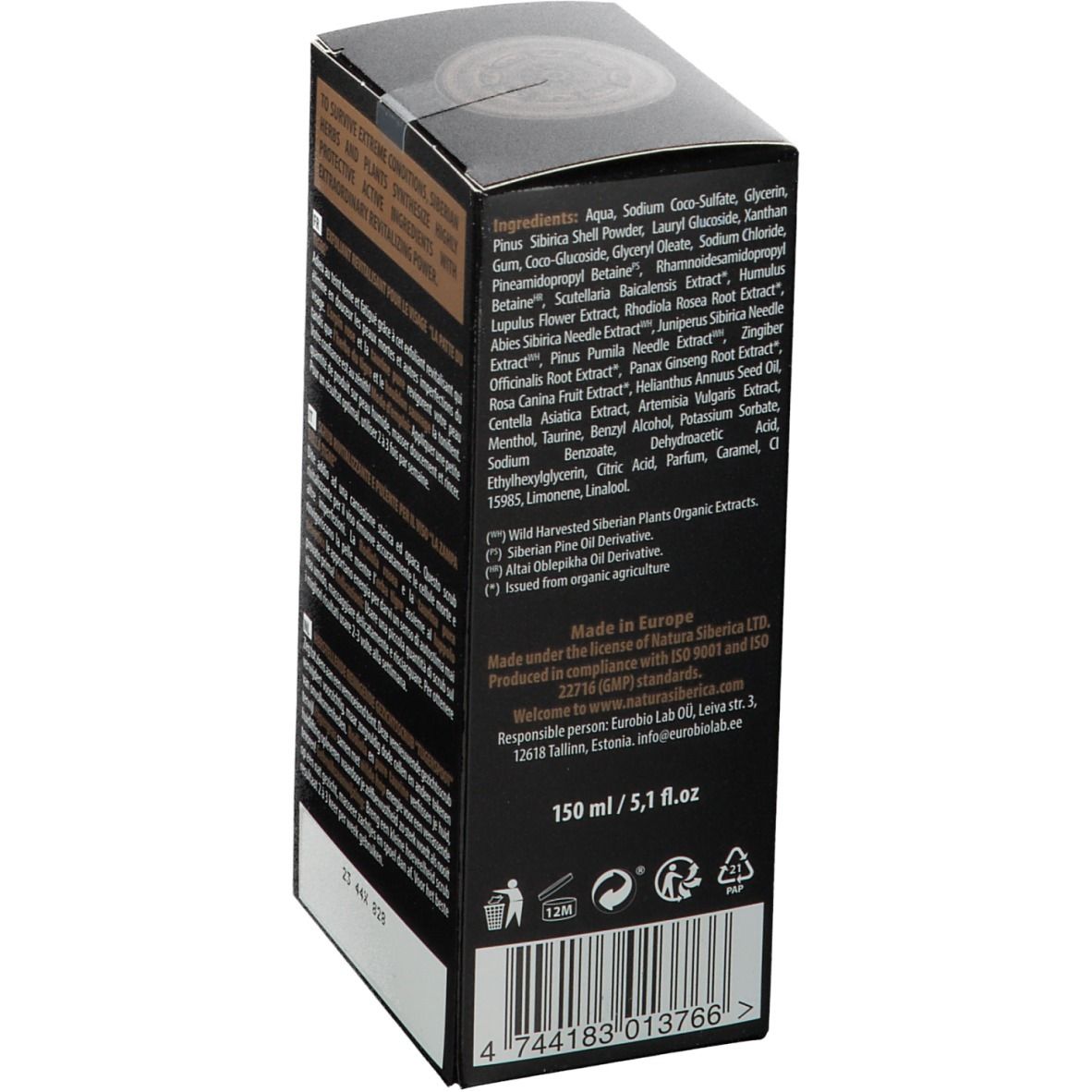 Natura Siberica Homme Gommage Nettoyant pour le Visage Tiger’S Paw