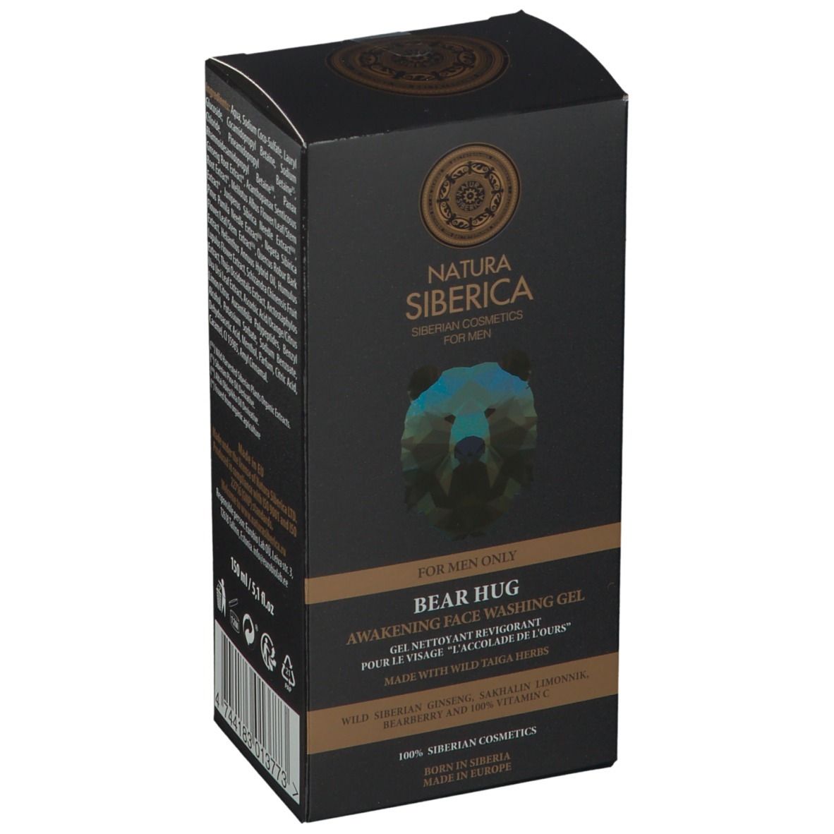 Natura Siberica Homme Gel Nettoyant pour le Visage Awakening Bear Hug