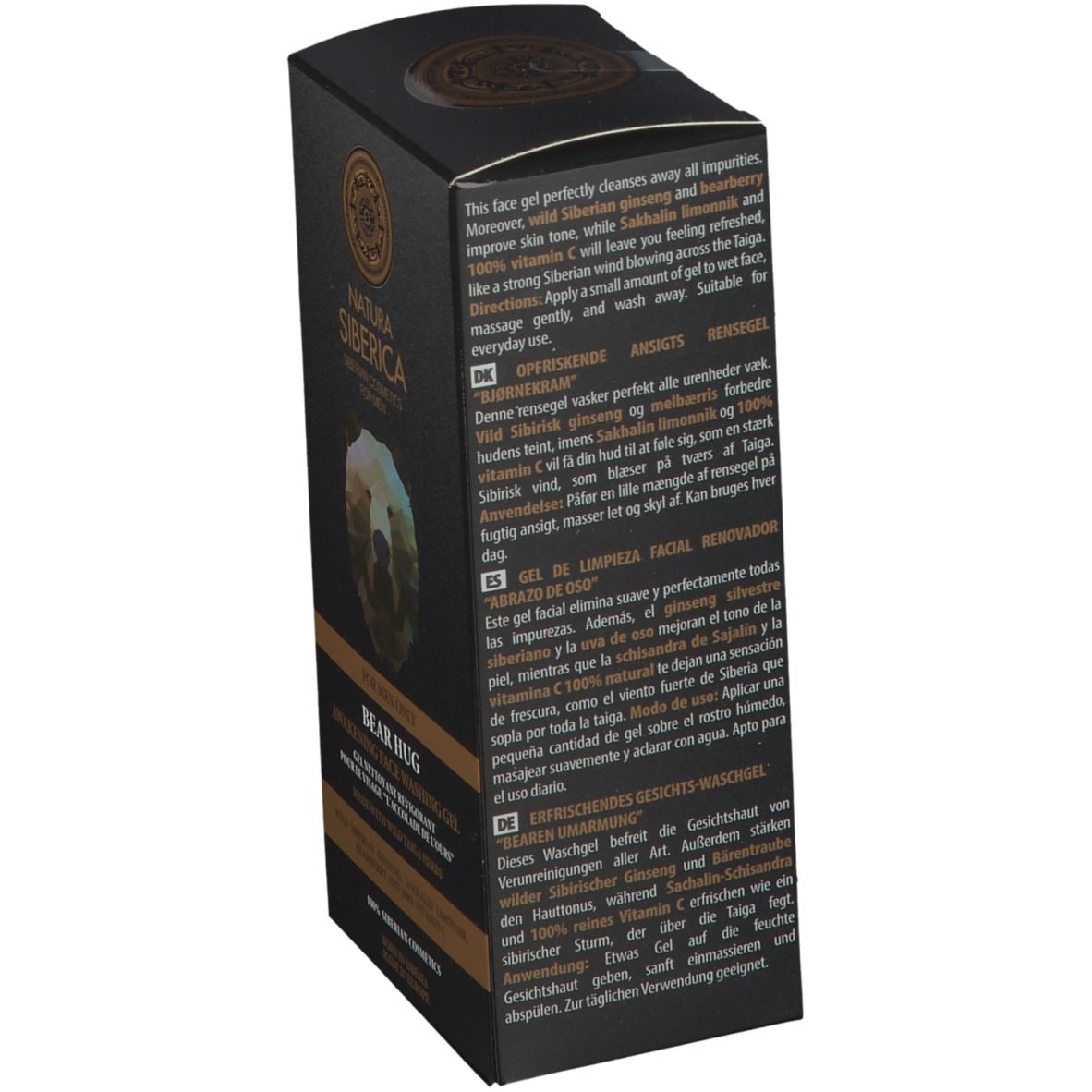 Natura Siberica Homme Gel Nettoyant pour le Visage Awakening Bear Hug