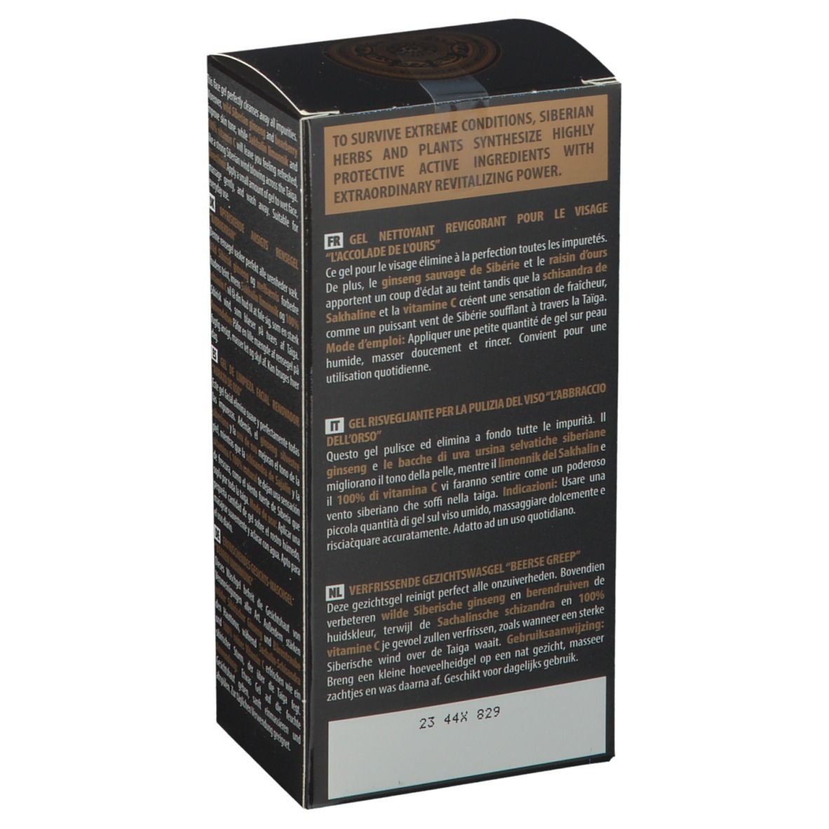 Natura Siberica Homme Gel Nettoyant pour le Visage Awakening Bear Hug