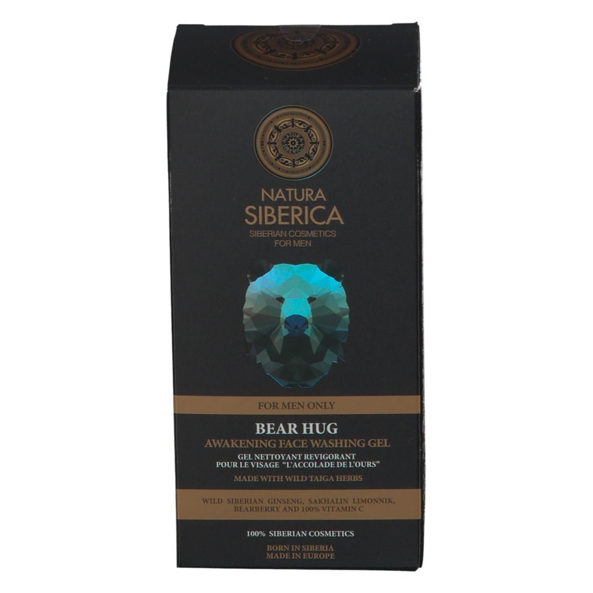 Natura Siberica Homme Gel Nettoyant pour le Visage Awakening Bear Hug