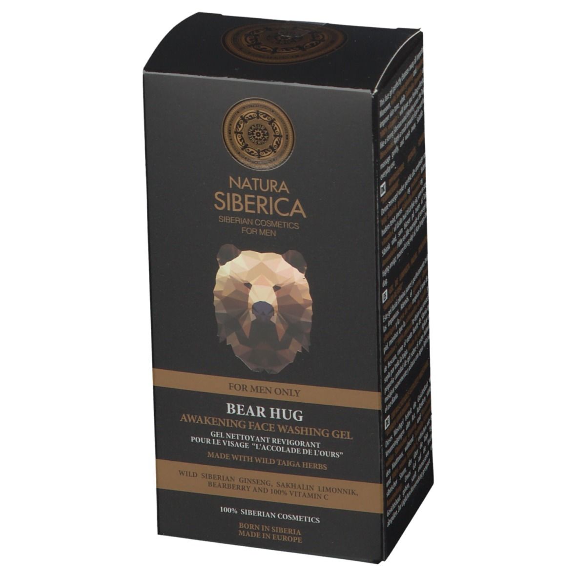 Natura Siberica Homme Gel Nettoyant pour le Visage Awakening Bear Hug