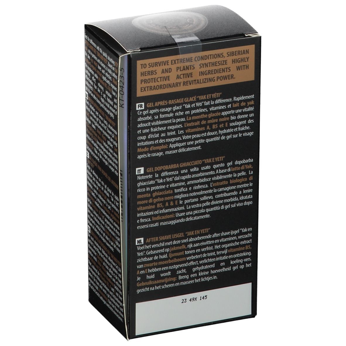 Natura Siberica Men Icy After Shave Gel Yak And Yeti