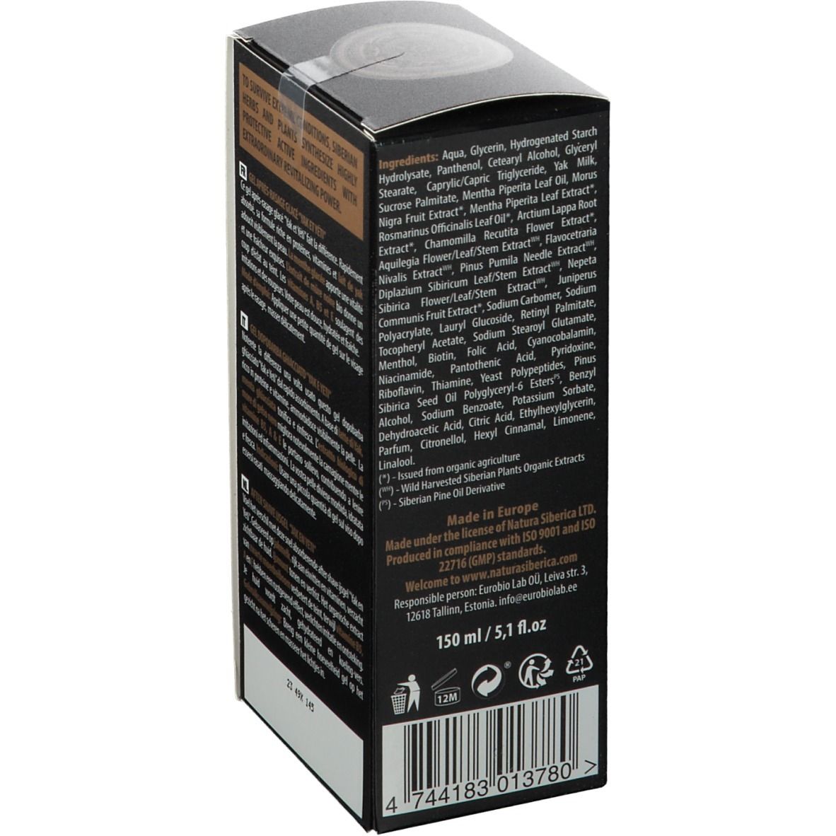 Natura Siberica Men Icy After Shave Gel Yak And Yeti