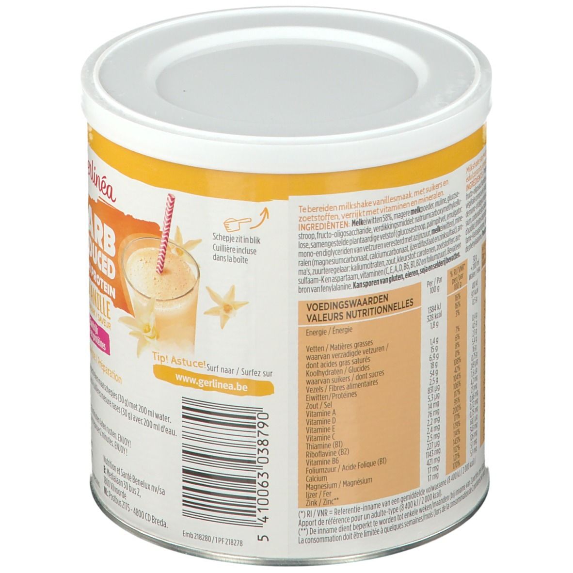 Gerlinéa Carb Reduced - High Protein Shake Vanille