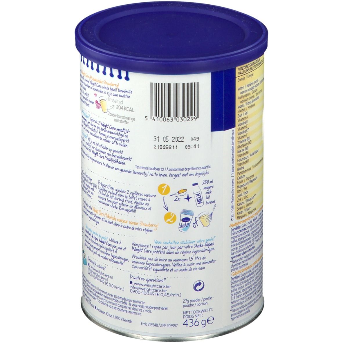 Weight Care Afslankshake Aardbei