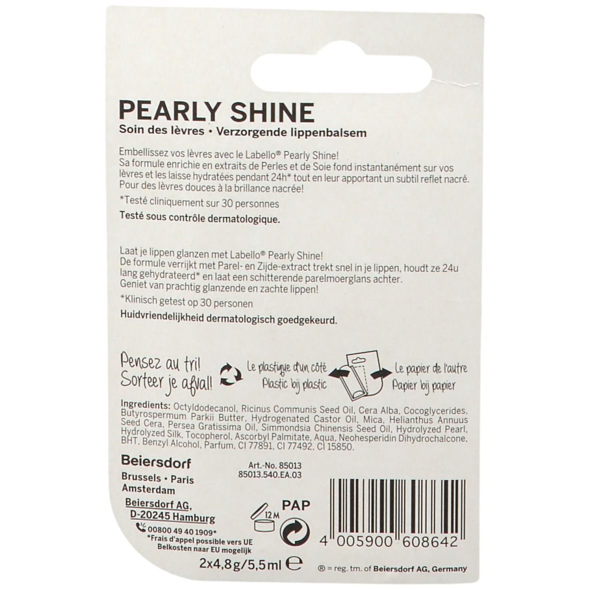Labello Pearly Shine 24h DUO