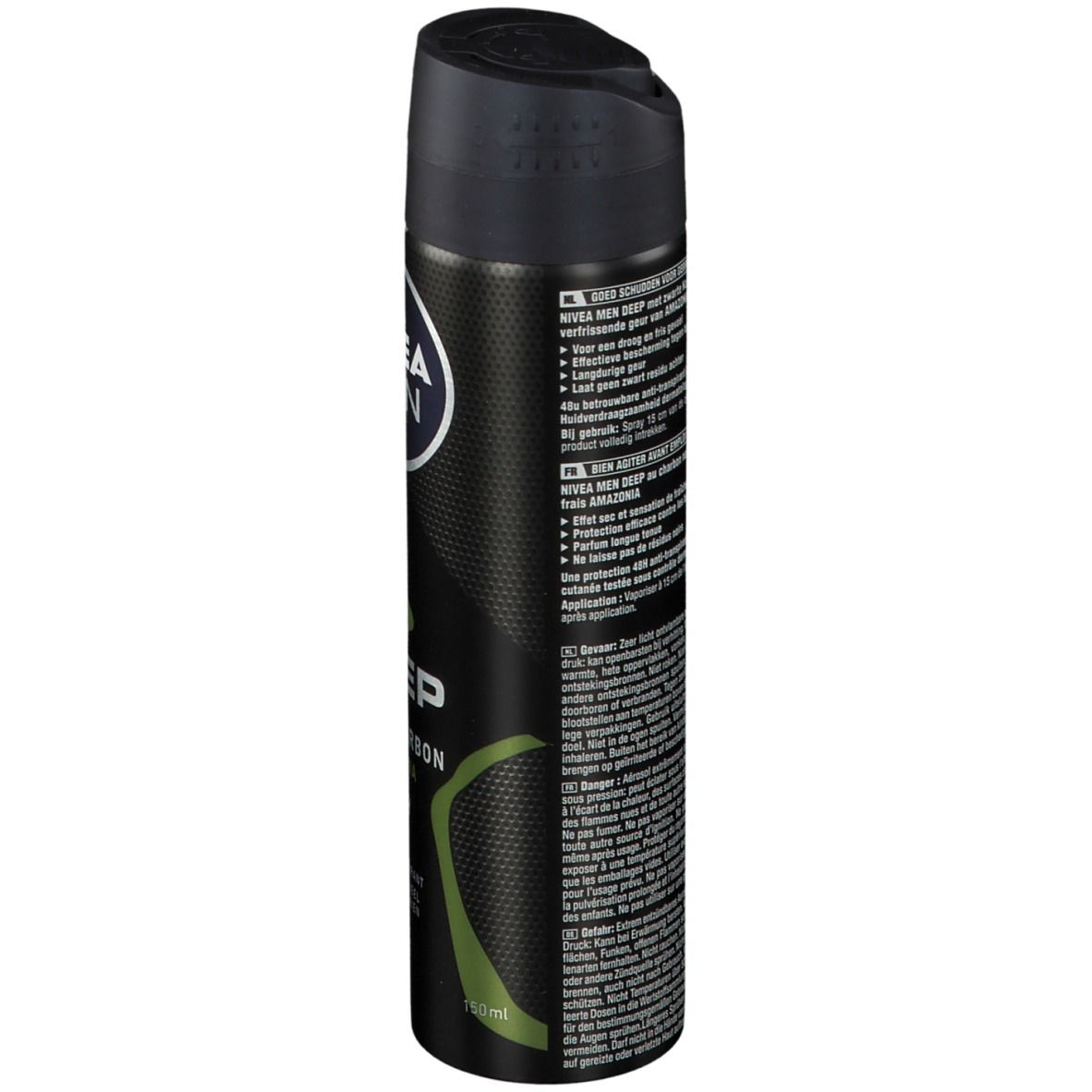 Nivea Men Deep Black Carbon Amazon Deodorant Spray 48h