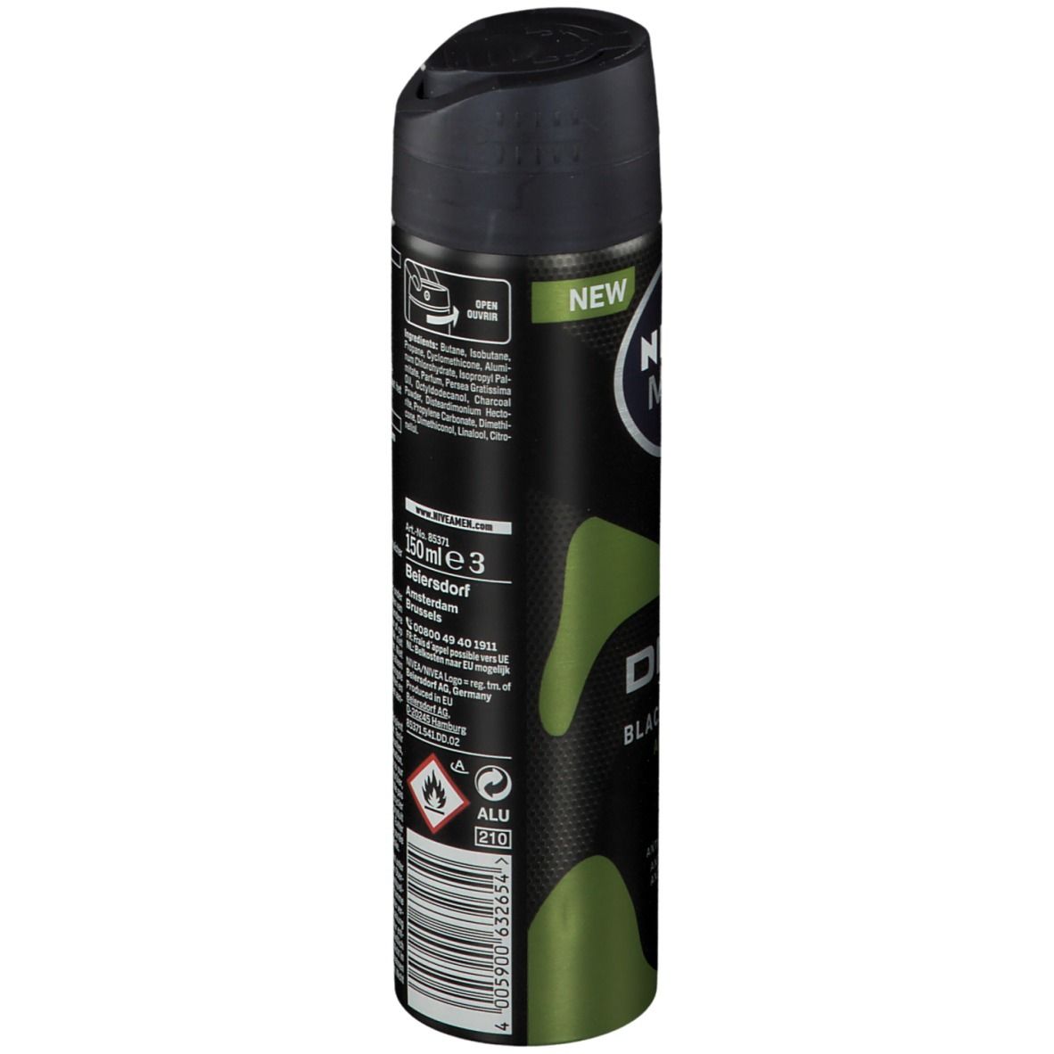 Nivea Men Deep Black Carbon Amazon Deodorant Spray 48h