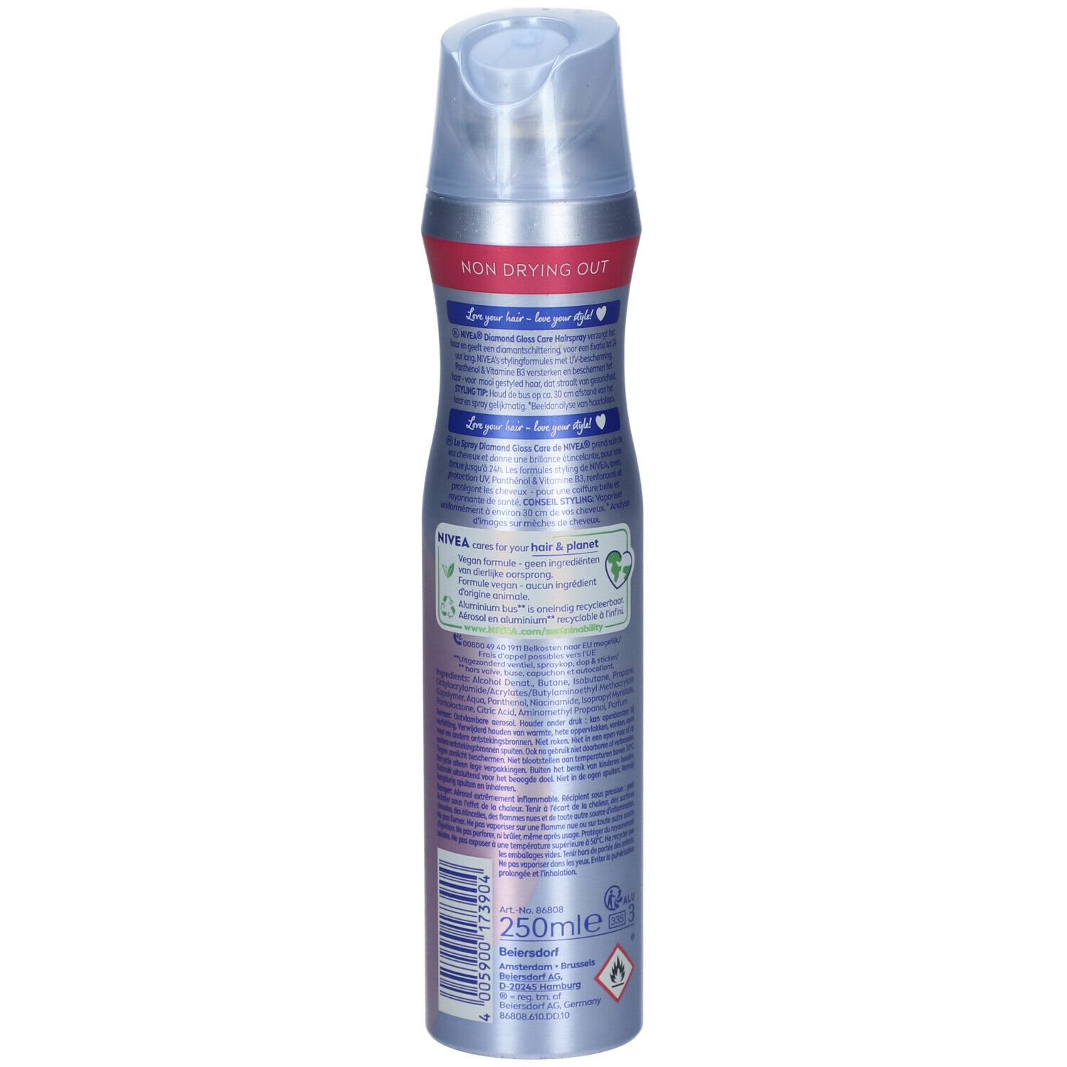 Nivea Styling Spray Diamond Gloss Care Extra Strong