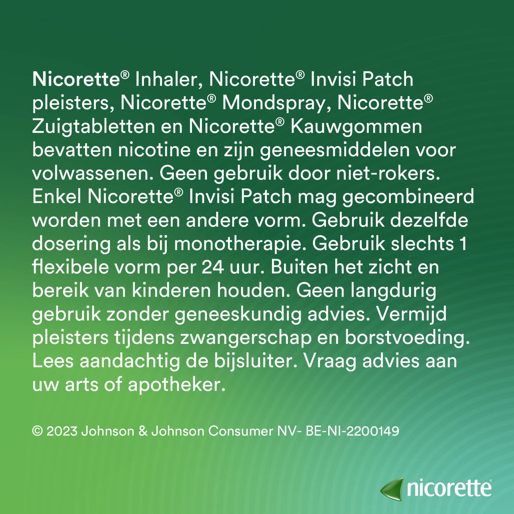 Nicorette® Combi Therapie Invisi Patch 25mg + Freshmint Zuigtabletten 2mg