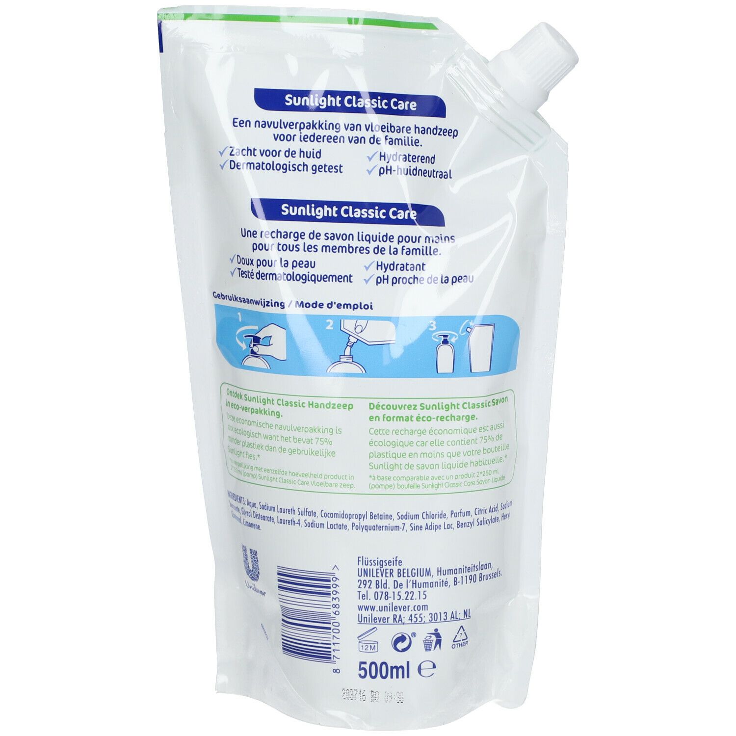 Sunlight Classic Care pH Skin Neutral Vloeibare Zeep Navulling