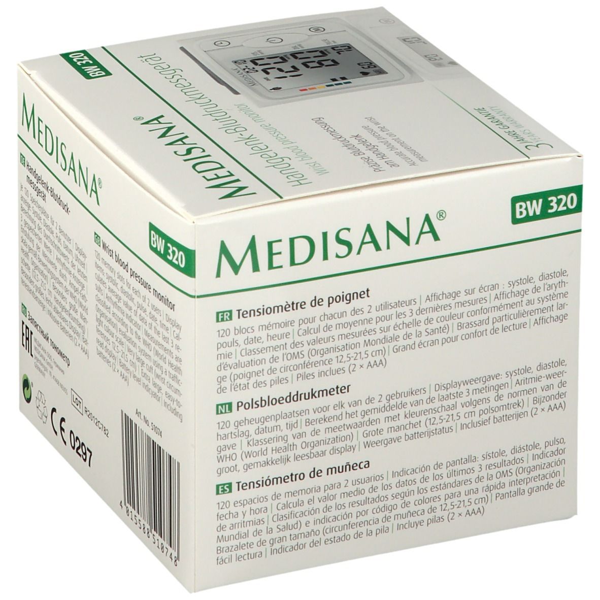 Medisana Tensiomètre à Poignet BW320