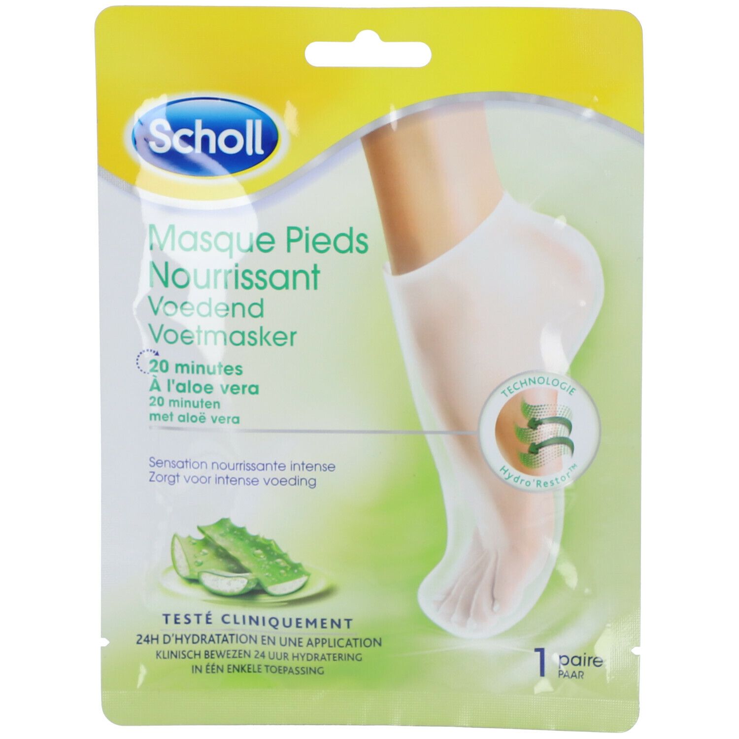 Scholl Voedend Voetmasker Aloe Vera