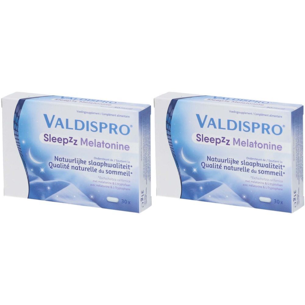 Valdispro Sleepzz Melatonine - Ondersteunt de Natuurlijke Slaapkwaliteit 1+1 GRATIS PROMO