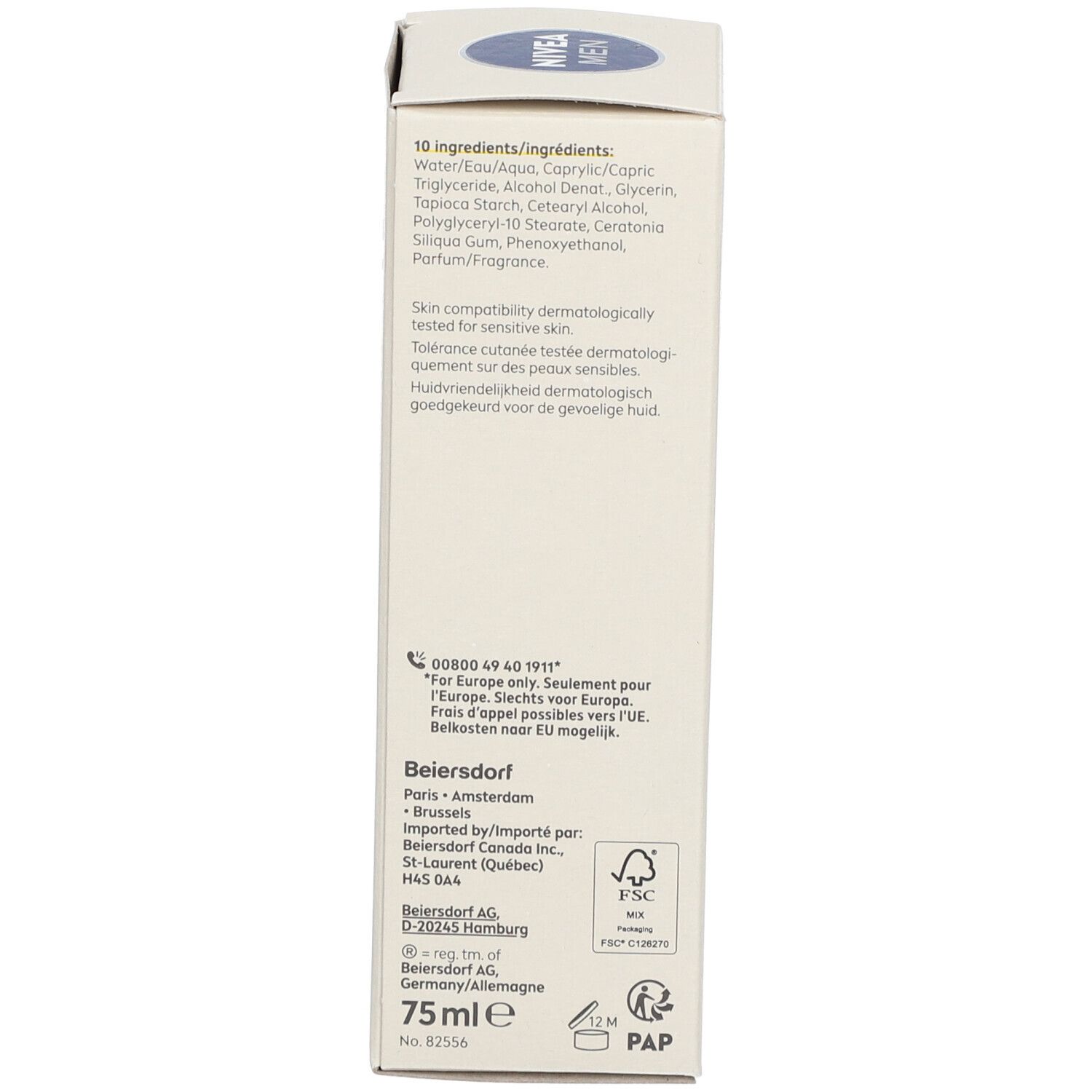 Nivea Men Sensitive Pro Menmalist Crème Visage